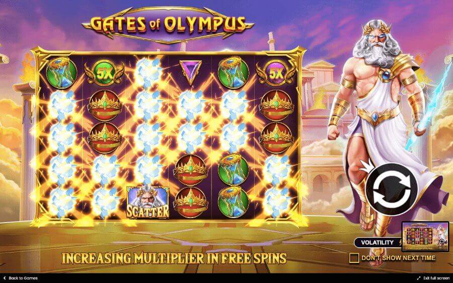 مراجعة لعبة بوابات أوليمبوس- Gates of Olympus ميزات اللعبة