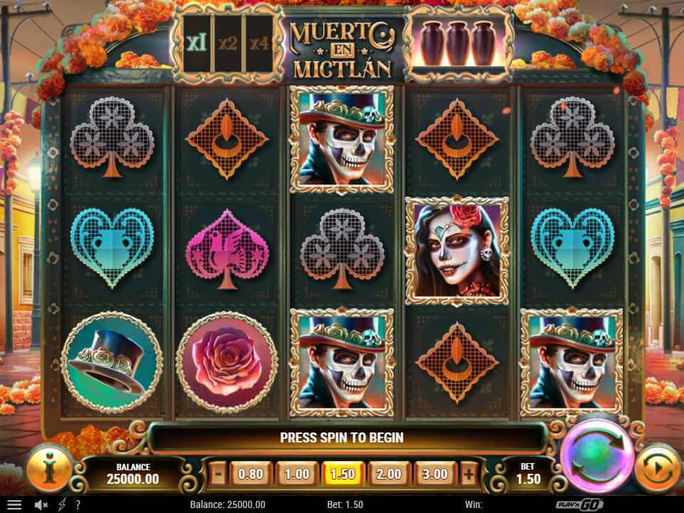 Play'n Go كازينو الإمارات مراجعة شركة Muerto en Mictlán : انضم إلى لعبة يوم الموتى المكسيكية للعب والفوز!