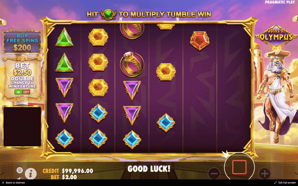 Gates of Olympus Slot Tumble Win Feature