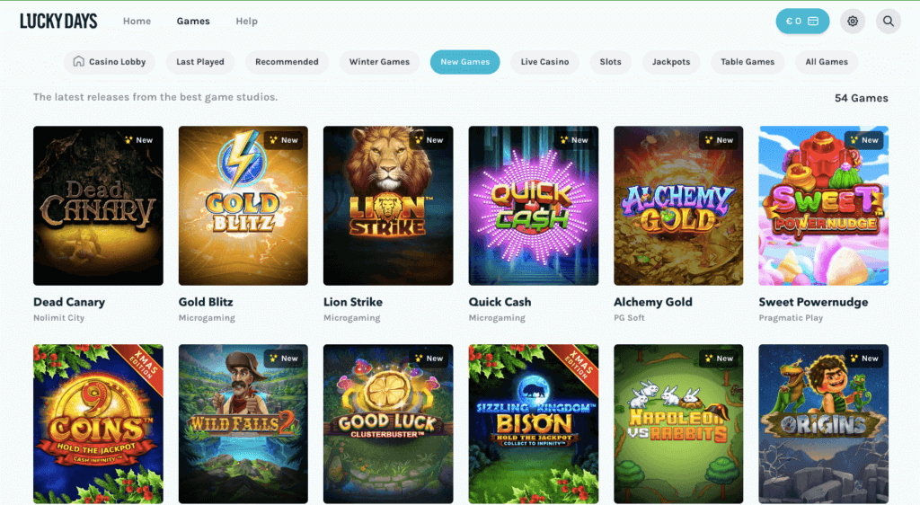 Luck Days Casino Games  - Emirates Casino Review