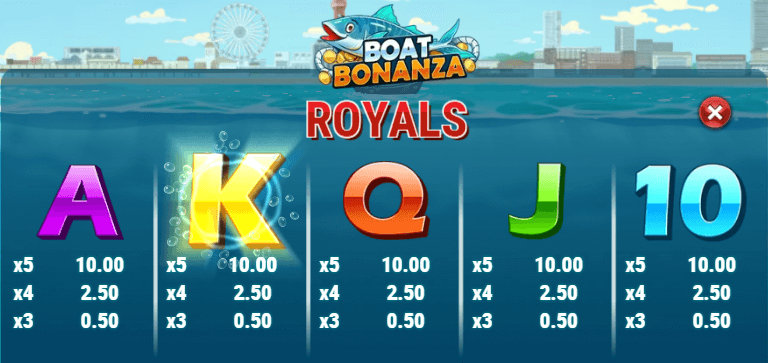 Boat Bonanza Royal Symbols - Emirates Casino Slot Review
