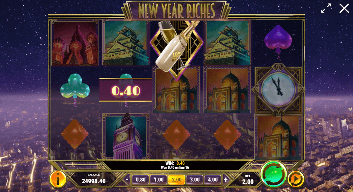 New Year Riches Graphics - Emirates Casino Slot Review