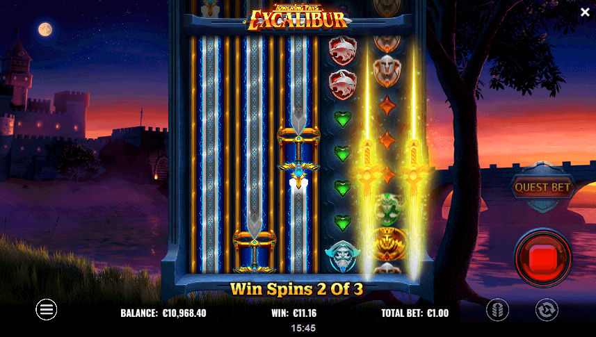 Towering Pays Excalibur Win Spin - Emirates Casino Slot Review - Emirates Casino Slot Review - UAE Casinos Slots