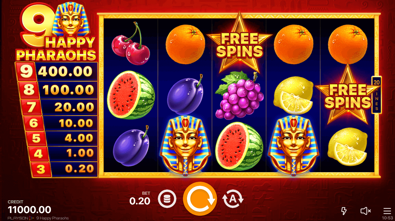 9 Happy Pharaohs Playson Provider Review - UAE Casinos - Emirates Casino 