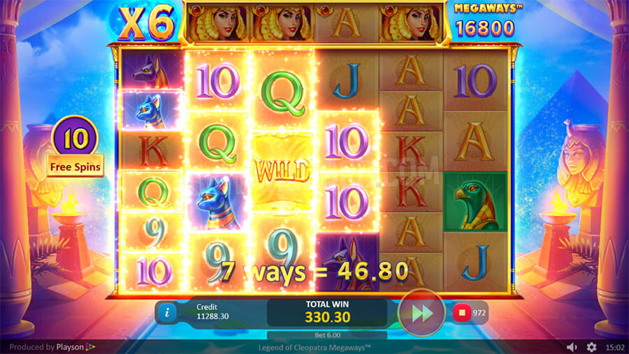 Legends of Cleopatra Megaways Gameplay - Emirates Casino Slot Review