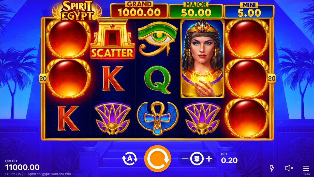 Spirit of Egypt: Hold and Win Jackpots - Emirates Casino Slot Review