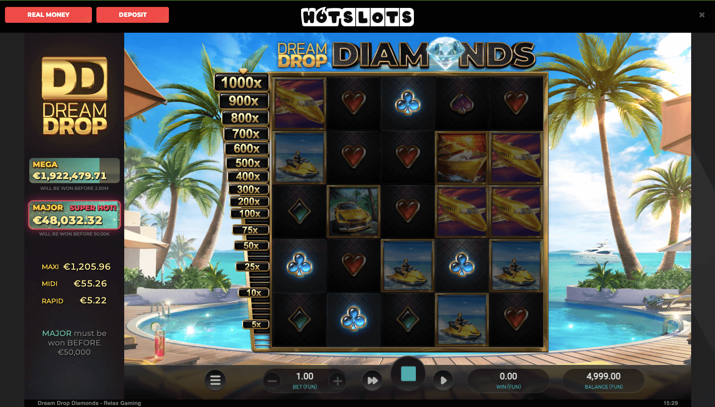 Dream Drop Diamonds Relax Gaming Provider Review UAE - UAE Casinos - Emirates Casino