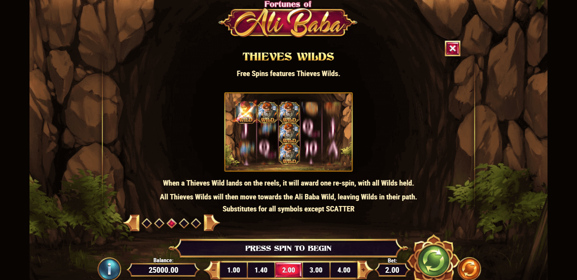 Fortunes of Ali Baba Wilds Bonus - Emirates Casino Slot Review