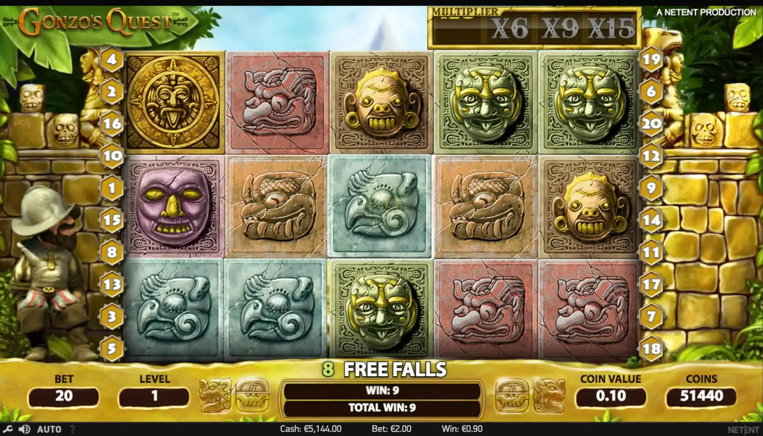 Gonzo's Quest Avalanche Multiplier - Emirates Casino Slot Review