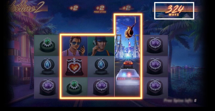 Hotline 2 Graphics - Emirates Casino Slot Review