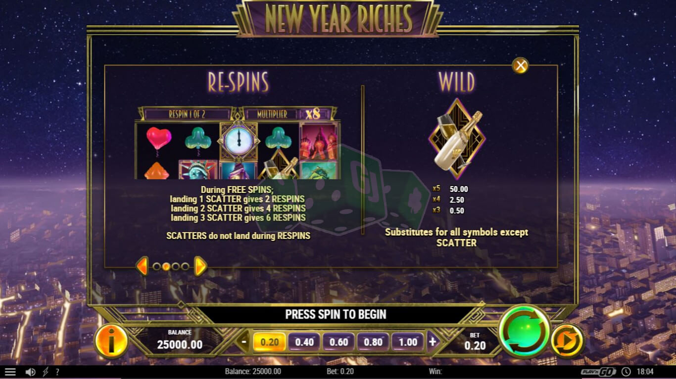 New Year Riches Symbols - Emirates Casino Slot Review