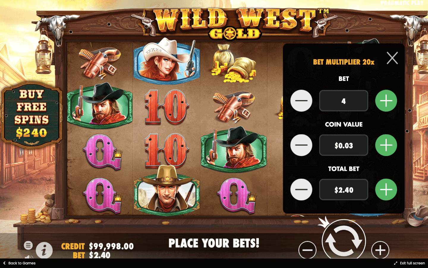 Wild West Gold Gameplay - Emirates Casino Slot Review