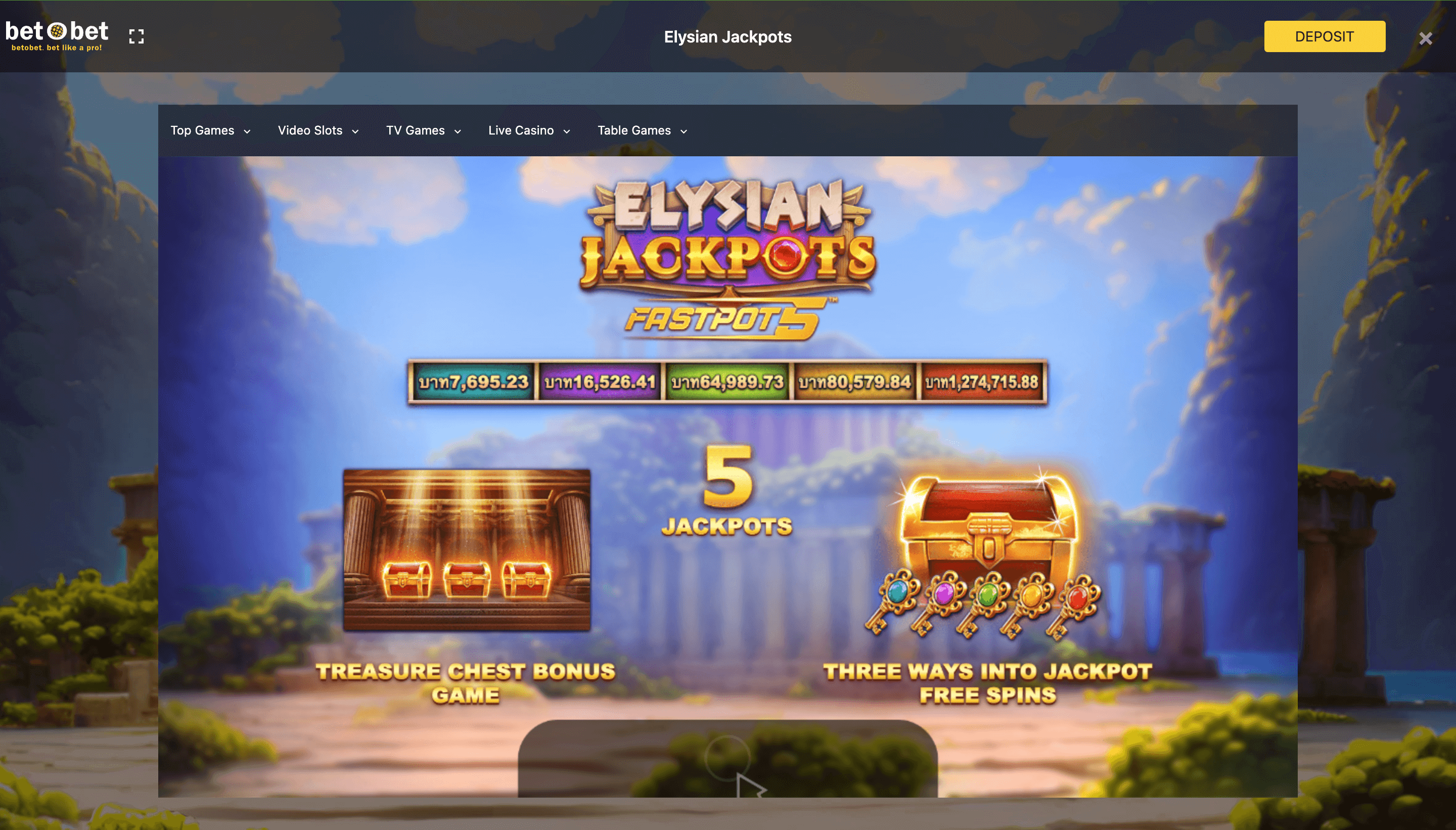 Elysian Jackpots - Emirates Casino Slot Review