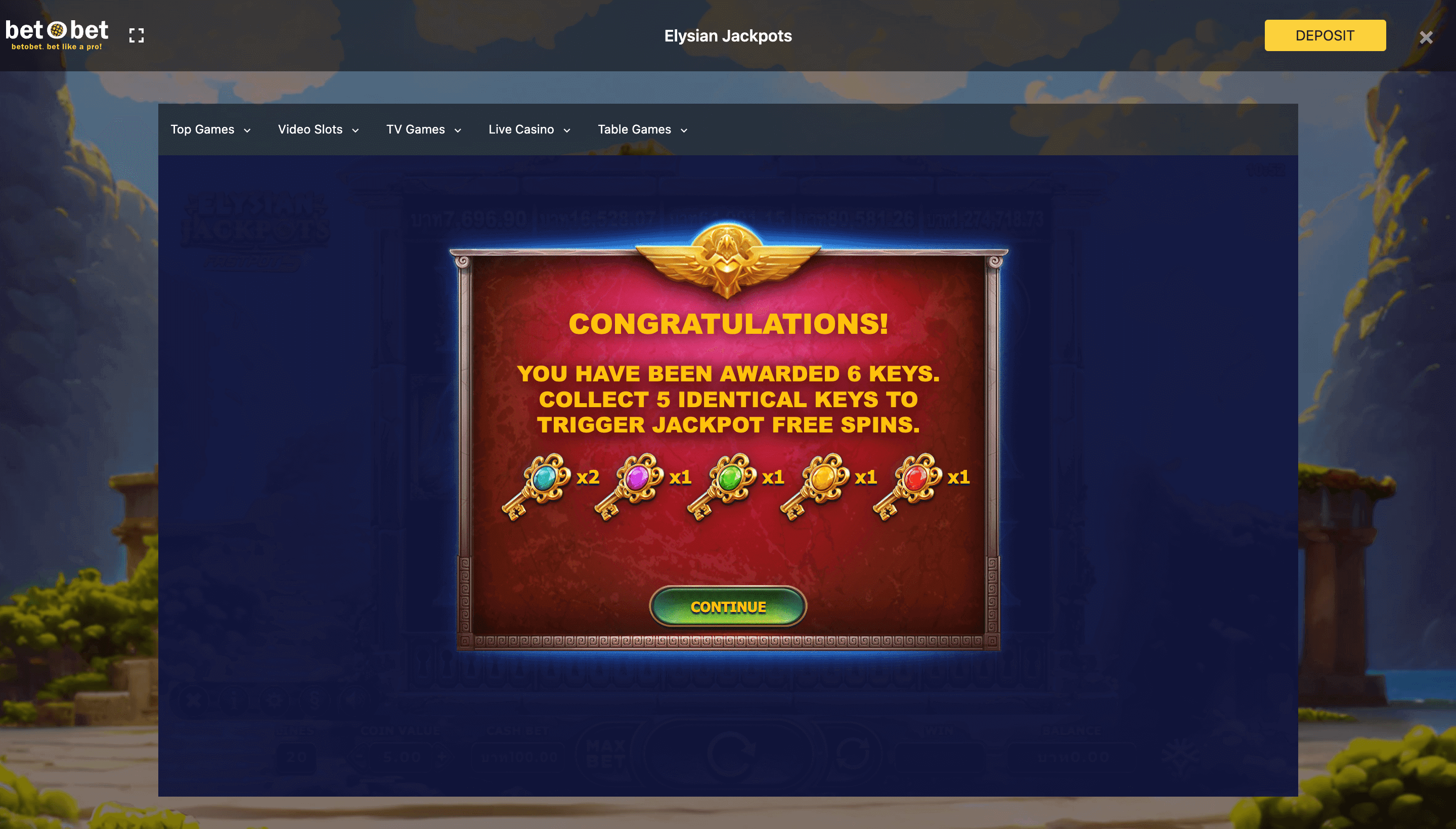 Elysian Jackpots Free Spins - Emirates Casino Slot Review