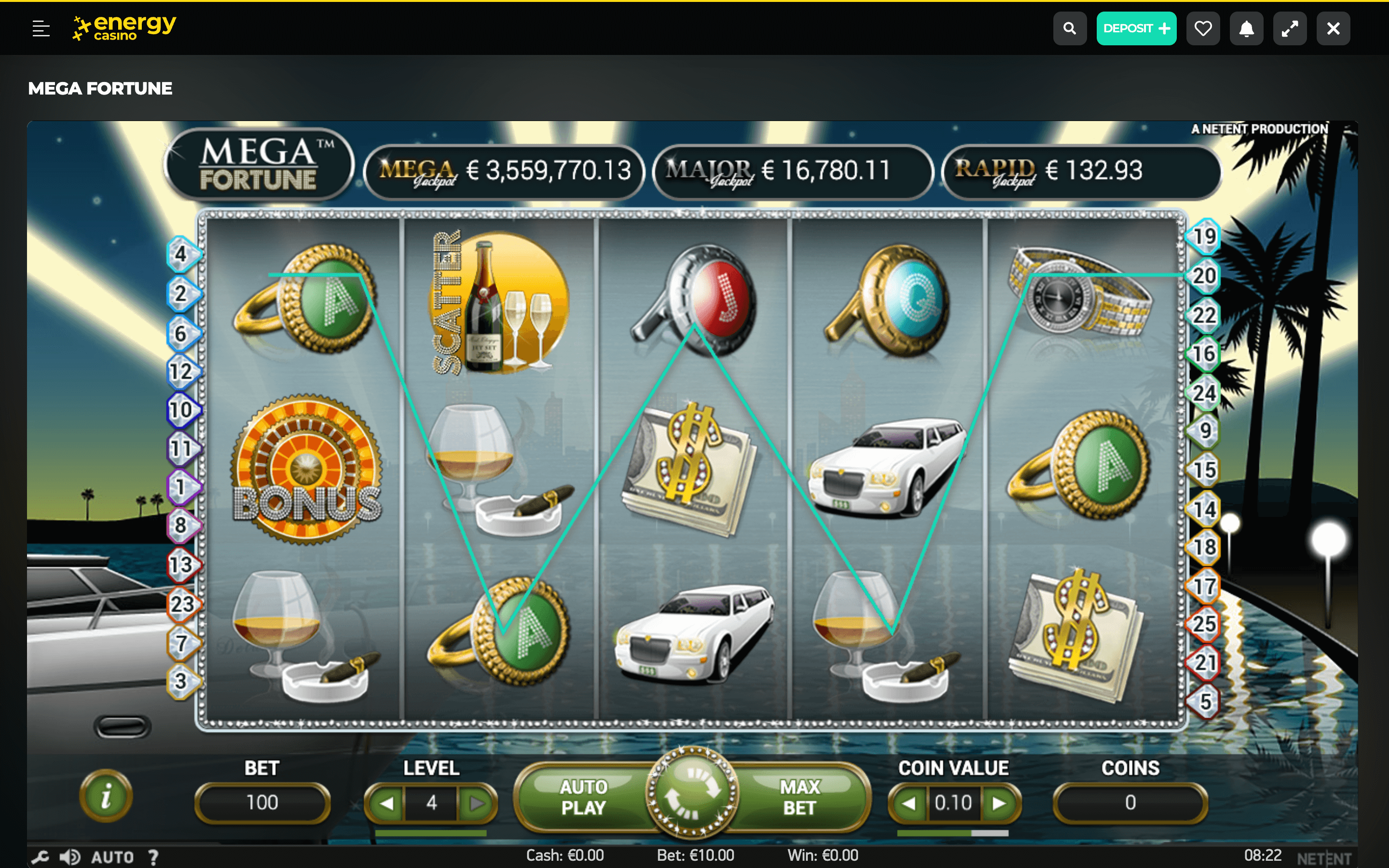 Mega Fortune Graphics