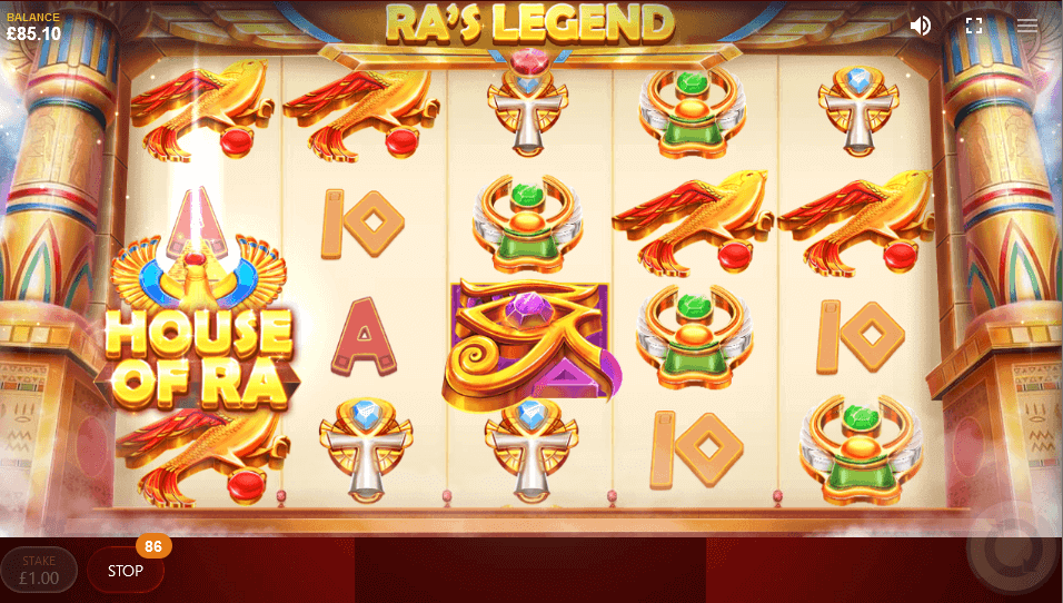 Ra's Legend House of Ra - Emirates Casino Slot Review