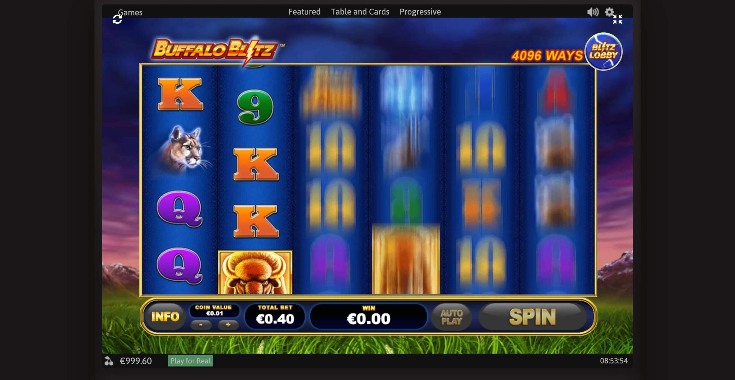Buffalo Blitz Gameplay - Emirates Casino Slot Review