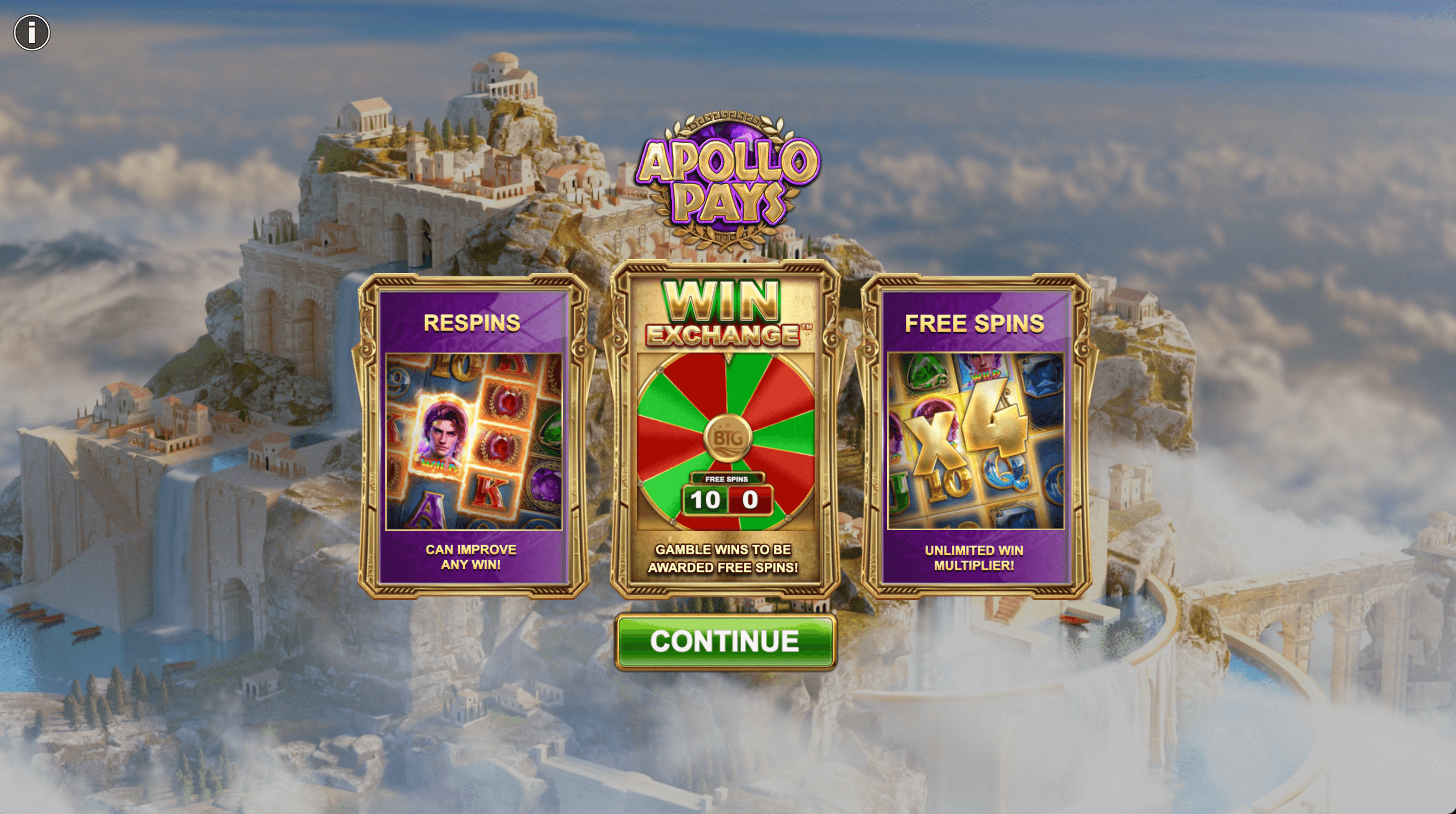 Apollo Pays Game Features - Emirates Casino Slot Review