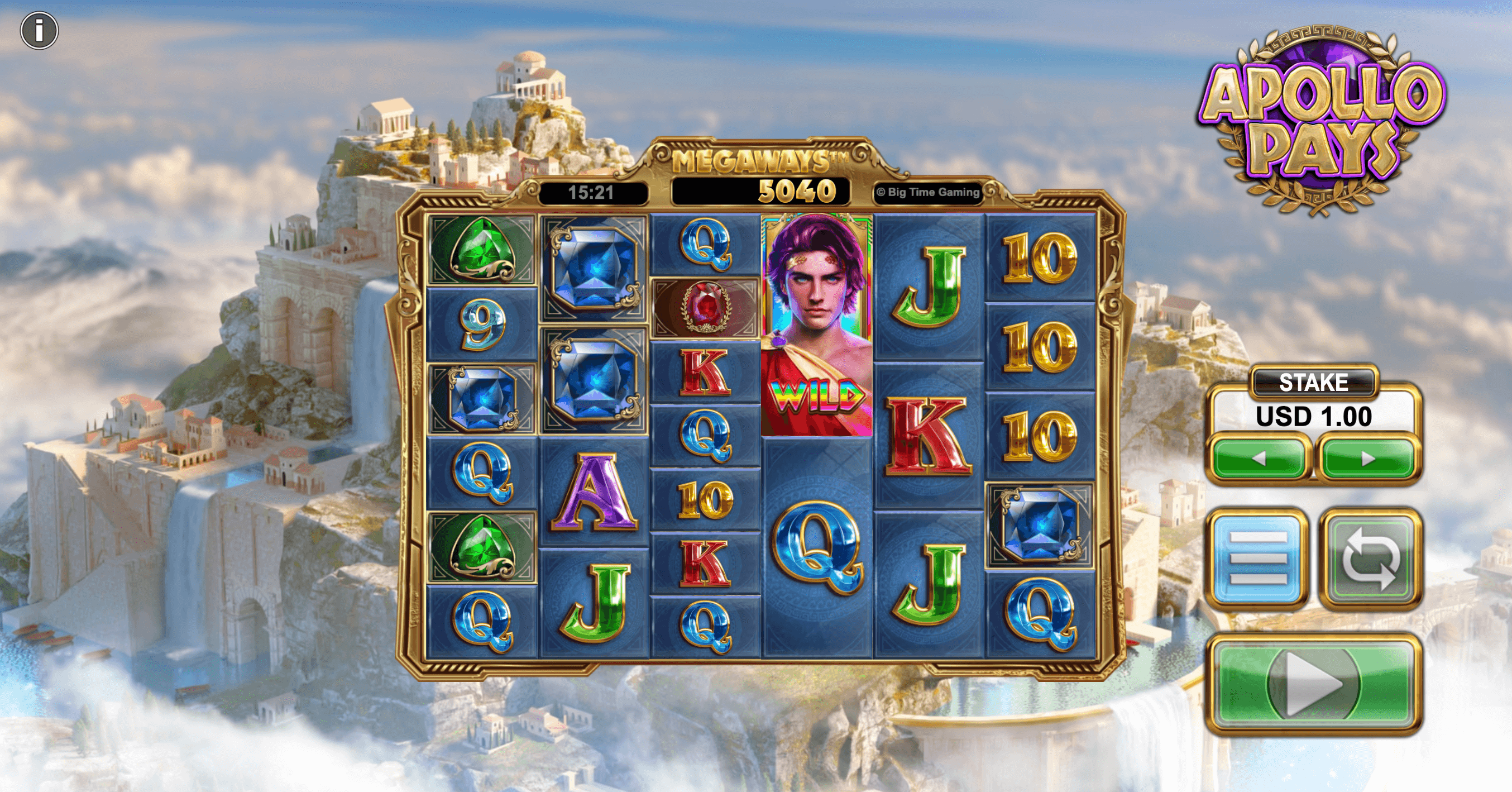Apollo Pays Graphics - Emirates Casino Slot Review