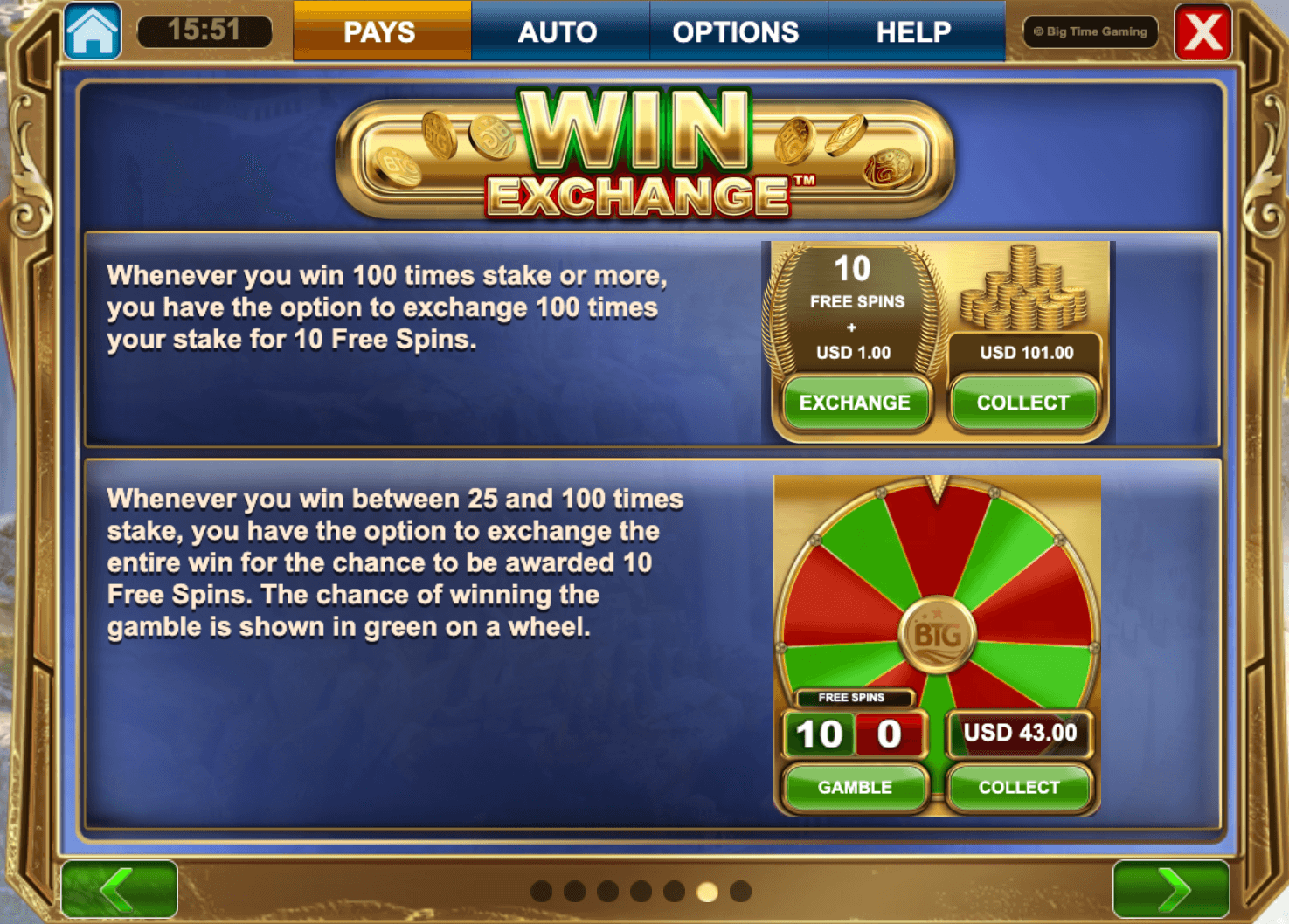 Apollo Pays Win Exchange - Emirates Casino Slot Review