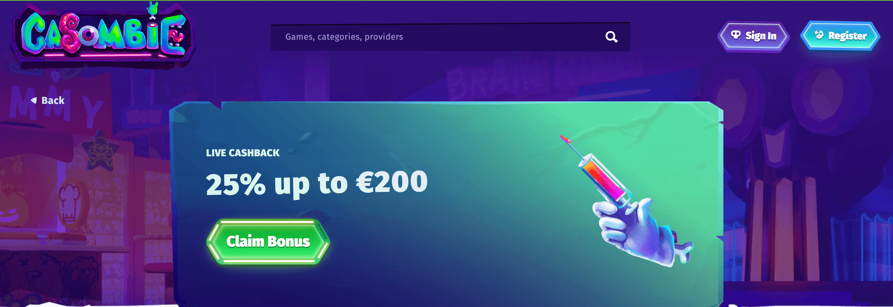 Casombie Cashback Offer- Emirates Casino Online Casino Bonus Guide