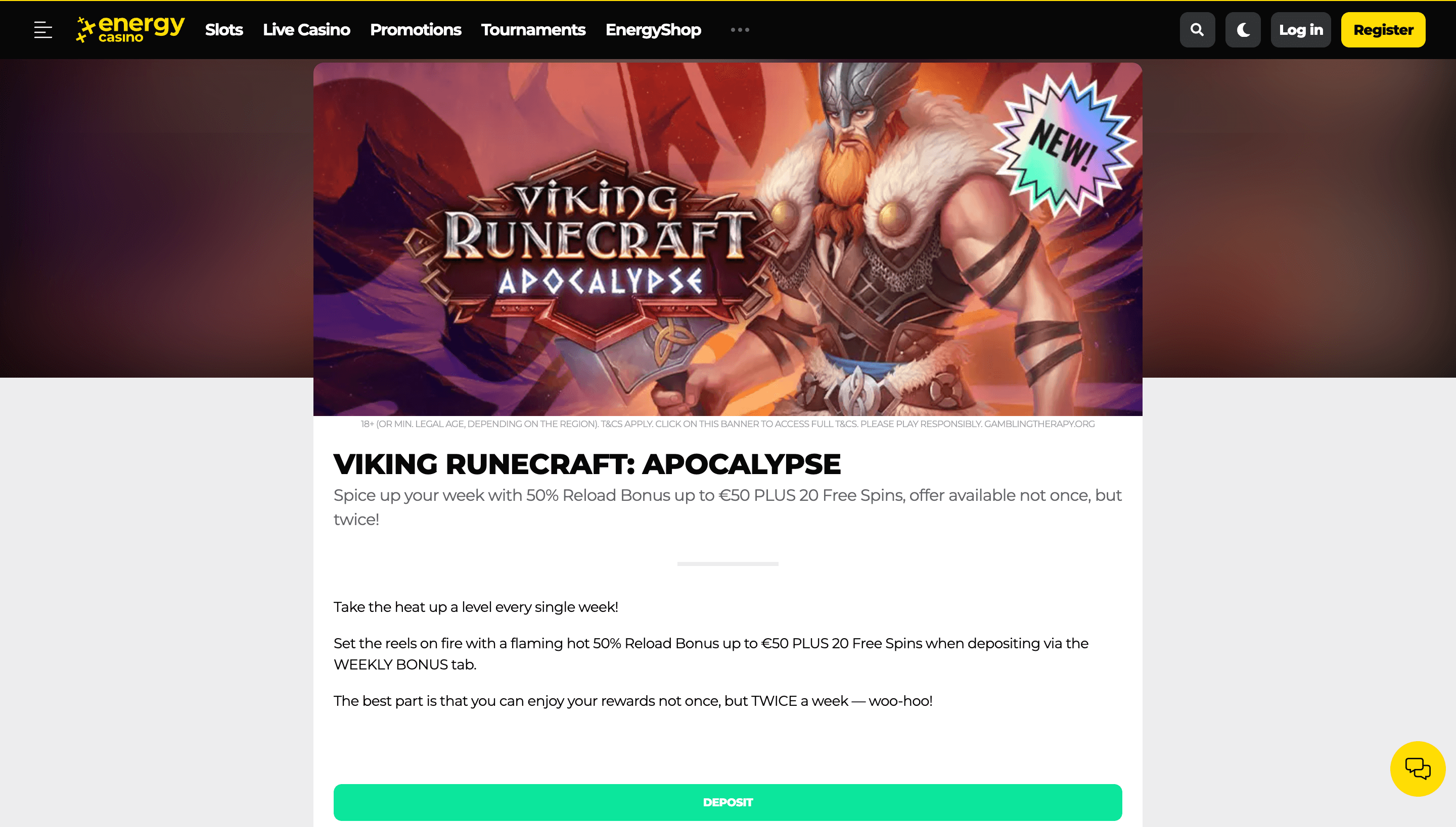 EnergyCasino Reload Bonus- Emirates Casino Online Casino Bonus Guide