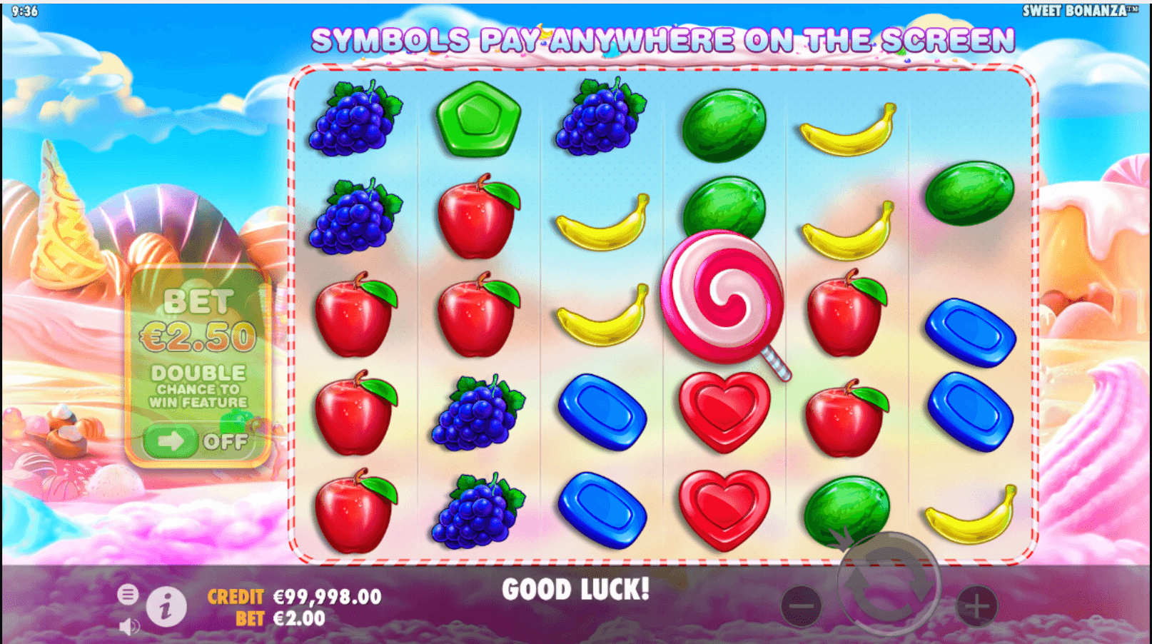 Sweet Bonanza Graphics - Emirates Casino Slot Review