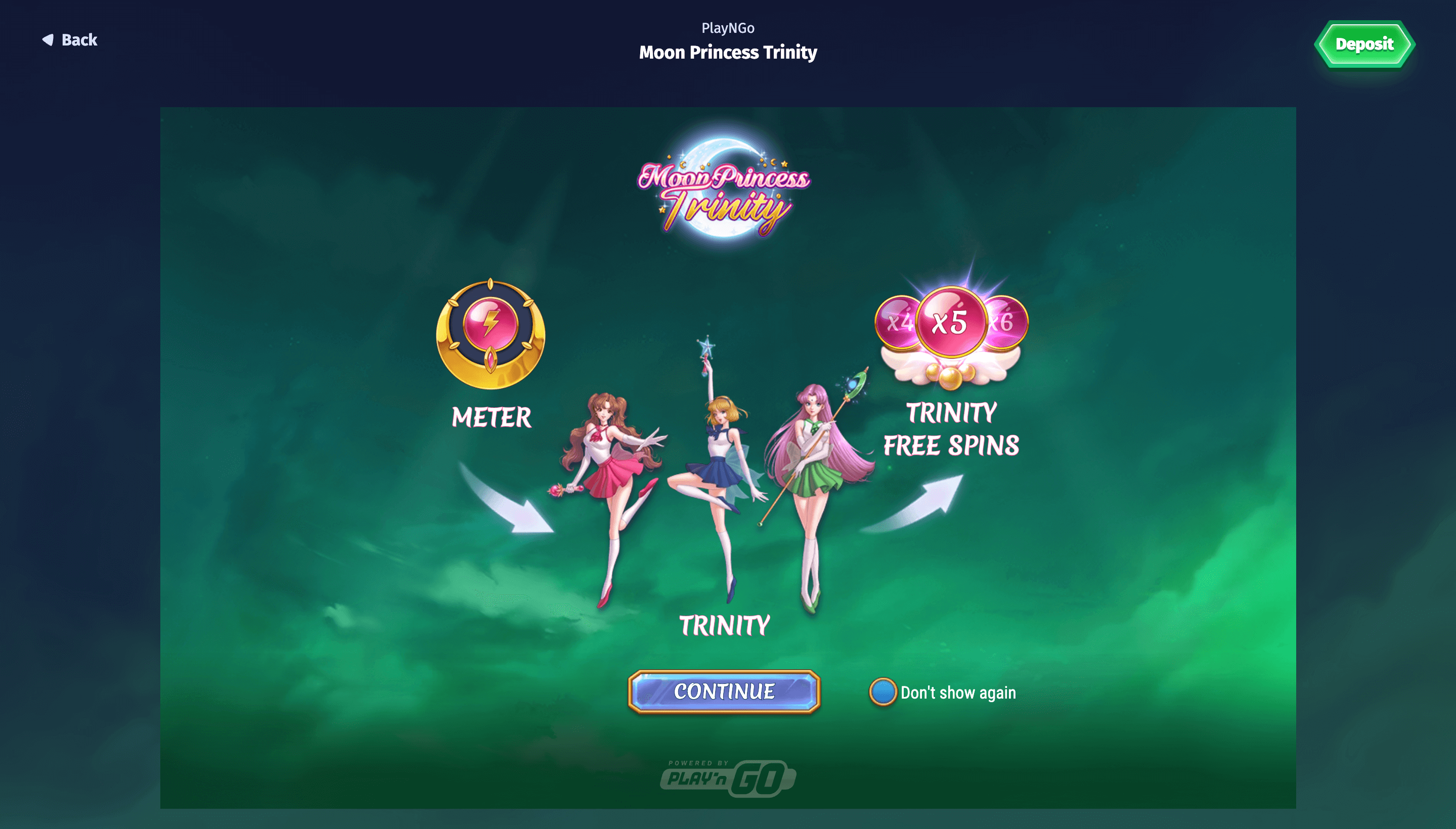 Moon Princess Trinity - Emirates Casino Slot Guide