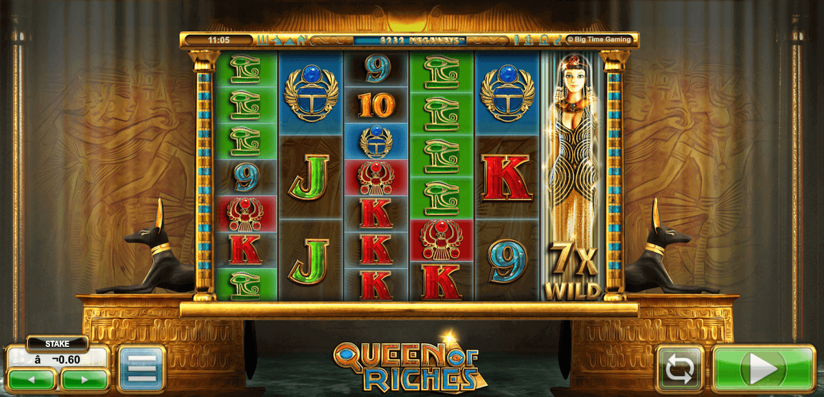 Queen of Riches Megaways Slot Big Time Gaming Provider Review - UAE Casino - Emirates Casino Review 