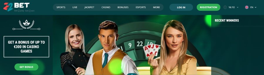 22Bet Casino - Emirates Casino Review