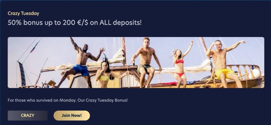 LuckyDreams Crazy Tuesday Offer