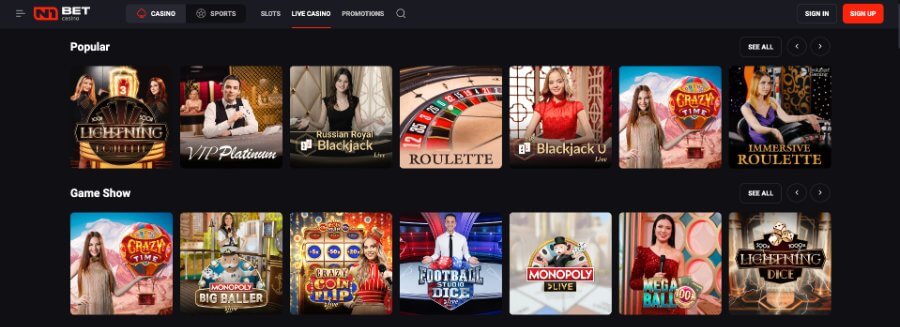 N1Bet Casino Live Casino  - Emirates Casino Review