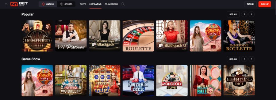 N1Bet Casino Live Casino - Emirates Casino Review