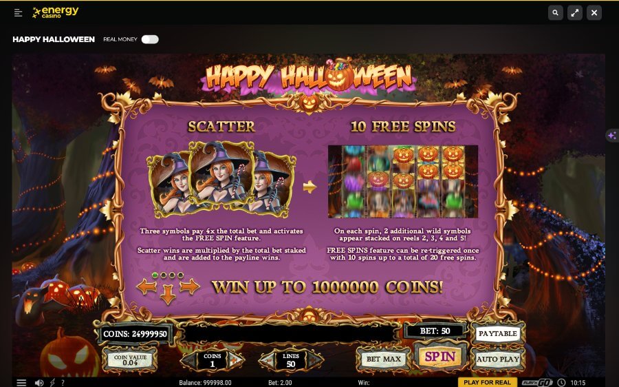 Happy Halloween Slot Review - Slot Features Happy Halloween - Emirates Casino Slot Review 
