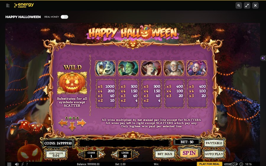 Happy Halloween Slot Review - Slot Highest - Paying Symbols Happy Halloween - Emirates Casino Slot Review 