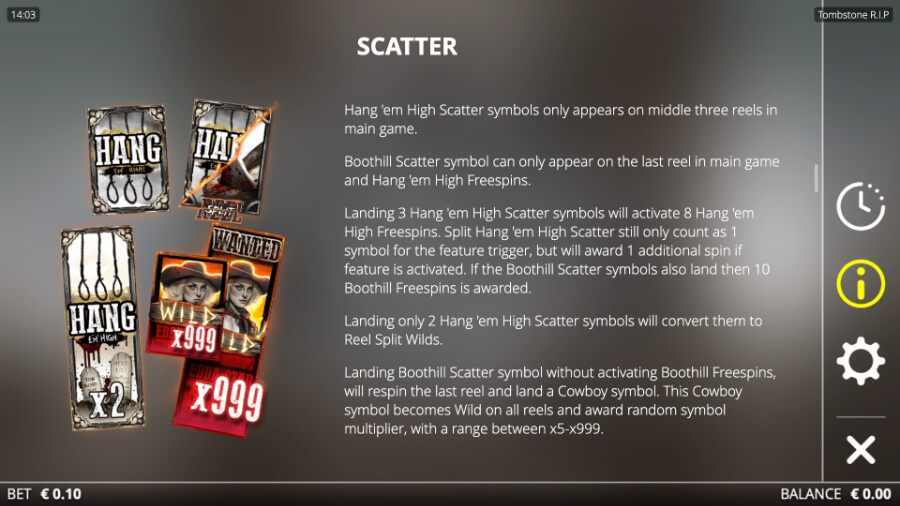 Tombstone RIP Emirates Casino Slot Review Scatter Symbol