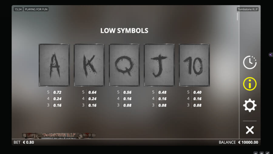 Tombstone RIP Lowest Paying Symbols, Emirates Casino Slot Review 