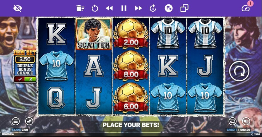 D10S Maradona Slot Blueprint Gaming Software provider - Software Provider Review - UAE Casinos - Emirates Casino 