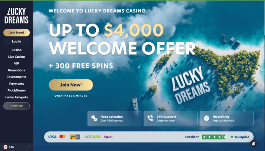 LuckyDreams Casino  - Emirates Casino Review