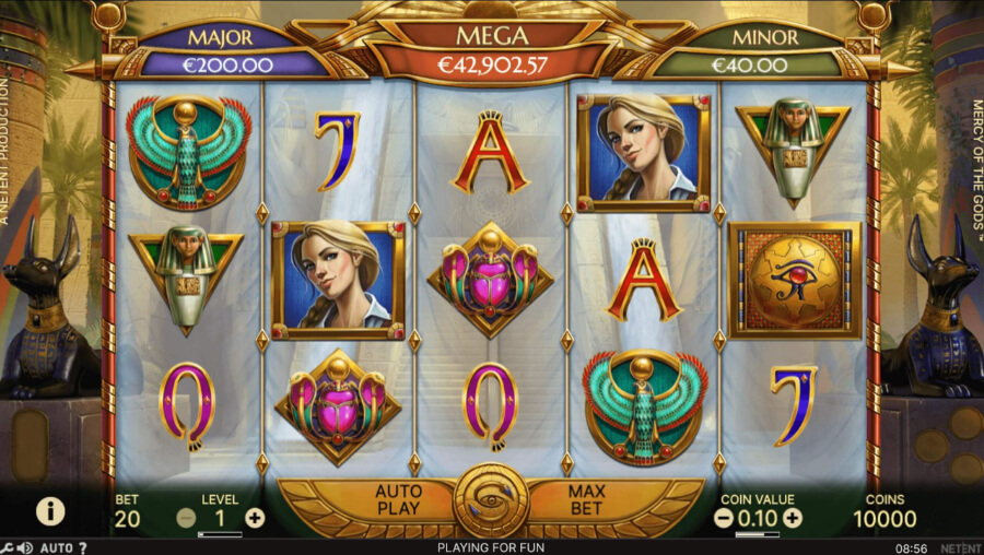 Mercy of the Gods Graphics - Emirates Casino Slot Review