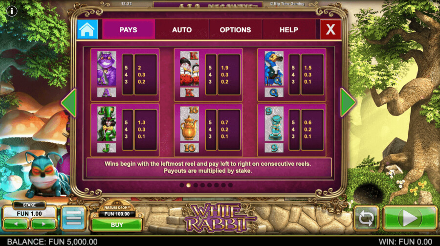 White Rabbit Slot Lowest-Paying Symbols - Emirates Casino Slot Review