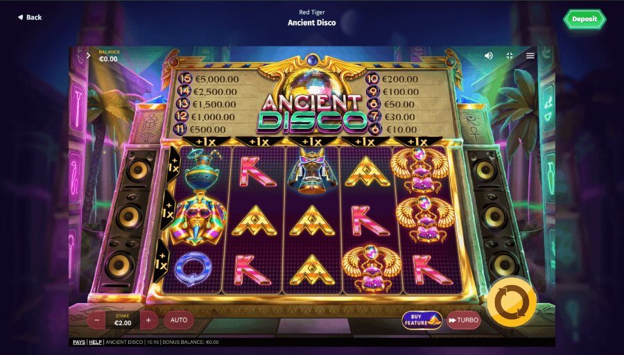 Ancient Disco Gameplay Ancient Disco Review - Emirates Casino Slot Review