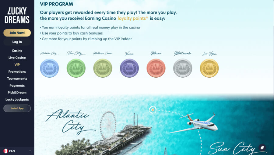 LuckyDreams Casino VIP Program  - Emirates Casino Review - UAE LuckyDreams Casino Review - Emirates LucyDreams Casino Review 