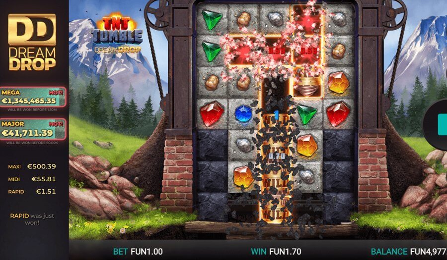 TNT Tumble Dream Drop Win - Emirates Casino Slot Review