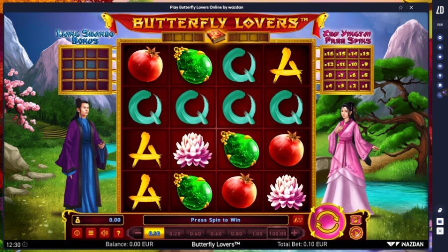 Butterfly Lovers by Wazdan - UAE Casinos - Emirates Casino Slot Review Butterfly Lovers UAE Slot Review Gameplay