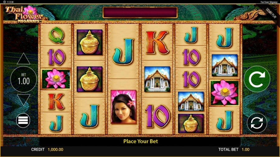 Thai Flower Megaways Slot Review - UAE Casinos - UAE Slot Review - Graphics