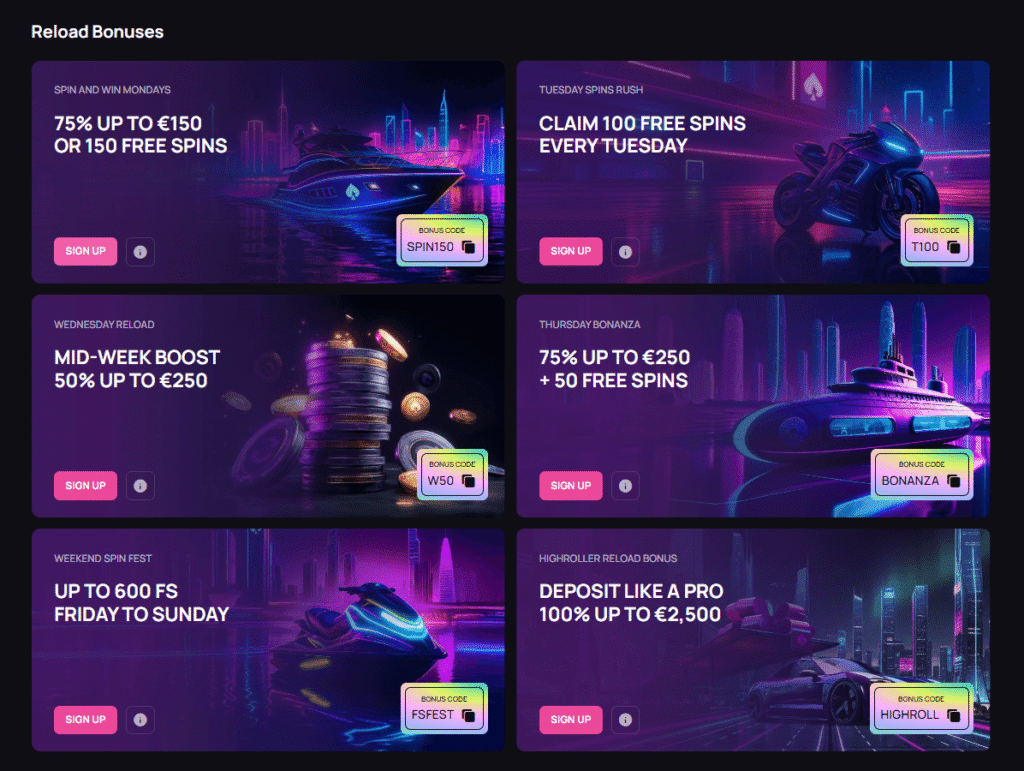 Betandplay casino reload bonuses UAE Casino