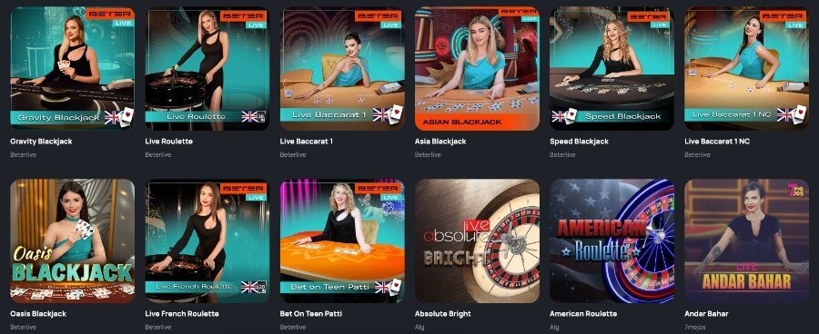 Betandplay Casino live dealer games UAE Casino