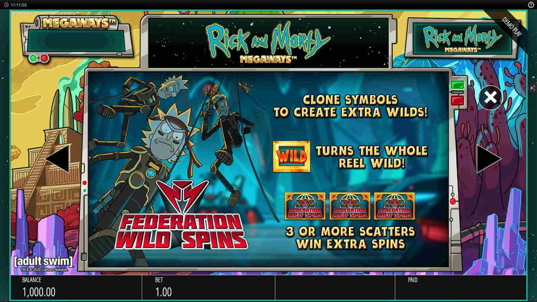 Rick and Morty slot Wild Spins - UAE Slot - emirates Casino Slot Review