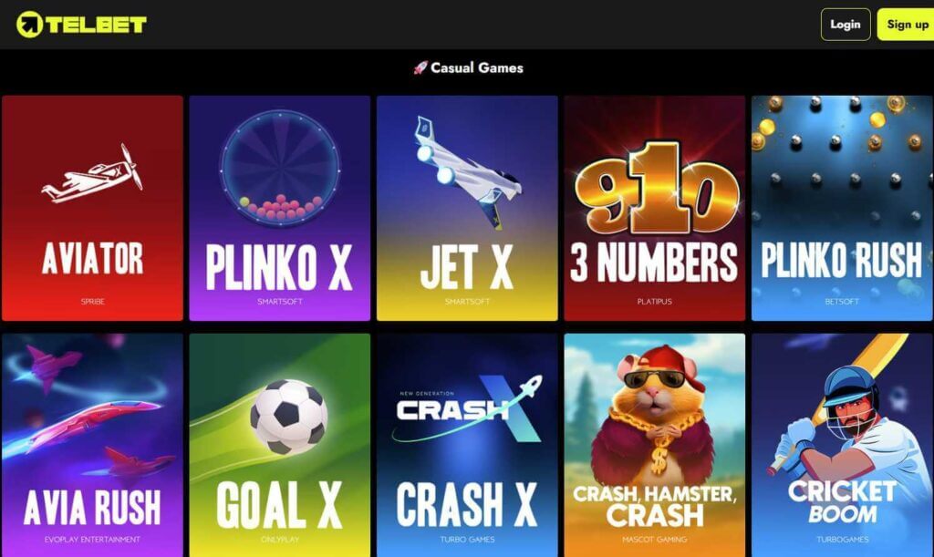 crash Game at Telbet